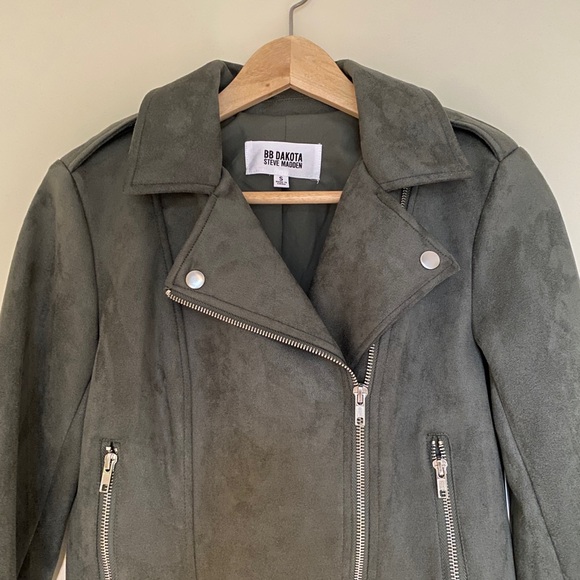 NWT vegan leather motto jacket - Picture 2 of 3